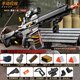 悍迪比例1:2.05尼龍M416玩具槍電動(dòng)連發(fā)軟彈突擊步男孩手自?huà)仛こ噪u 【嘿色】拋殼尼龍M416【手動(dòng)滿(mǎn)配】 【1彈夾】+20軟彈+8彈殼+靶