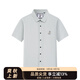 比華利保羅Beverly Hills Polo2025夏季新款男士商務(wù)休閑短袖襯衫 淺棕色 淺橄欖 L