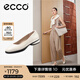 愛步（ECCO）七夕禮物 芭蕾舞鞋女 時尚百搭簡約百搭圓頭瑪麗珍鞋 雕塑222303 石灰色22230301378   39 （偏小，建議選大一碼）