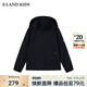 E·LAND KIDS衣戀男女童外套冬季新品休閑三防連帽夾克 Navy藏青色/59 160