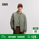 森馬棉服男冬季微皺感絎線菱格肌理外套棒球領(lǐng)棉衣潮109724112110