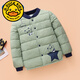 G.duck冬季校服冬裝兒童羽絨棉衣服小孩棉襖男女童寶寶內膽保暖棉衣外套 星星內膽 淺綠色 140 【穿身高126-135cm】