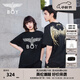 BOY LONDON【金翼鎖鏈】夏季短袖情侶款翅膀燙金潮牌圓領(lǐng)T恤N01918 黑印金N01918 經(jīng)典升級(jí) M