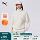 彪馬（PUMA）加絨保暖針織衛(wèi)衣套頭衫男女半拉鏈立領(lǐng)運(yùn)動(dòng)上衣632293 雪白色-87 XS (165/88A)