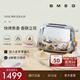 SMEG/斯麥格復(fù)古烤面包片機(jī)吐司多士爐三明治早餐機(jī)多功能家用6檔烘焙TSF01官方旗艦生日禮物中秋禮品 不銹鋼色（兩片式）