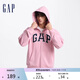 蓋璞男女裝春秋字母logo美式連帽衛衣情侶裝運動(dòng)外套611720