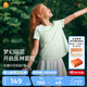 moodytiger【仙女家族】女童短袖T恤速干吸汗夏季兒童高彈柔軟印花運動上衣 薄荷色|建議拍大一碼 160 cm