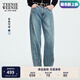 Teenie Weenie小熊女裝牛仔褲2025年秋季新款時尚松弛感復古香蕉褲 中藍色 S