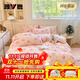 雅鹿床上四件套牛奶絨雙面絨防靜電2025新款冬季加絨厚法蘭絨床單被套 小美甜品屋 【高克重牛奶絨 加絨保暖】 1.8m四件套 床單款 （被套180*220cm）