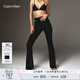 Calvin KleinJeans25春夏女士美式復(fù)古懷舊微彈ck高腰喇叭褲牛仔褲47B948G