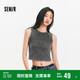 森馬（Semir）背心女短款緊身辣妹炸街甜酷風(fēng)2025夏季圖案做舊上衣109325102004