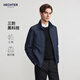HECHTER商務(wù)休閑夾克男式三防老錢(qián)風(fēng)春秋外套易打理立領(lǐng)高級感行政新款 寶藍色【三防款】 XL (52）