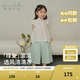 戴維貝拉（DAVE＆BELLA）女童七分褲套裝2025夏裝新款國風(fēng)兒童無(wú)袖上衣褲子兩件套寶寶衣服 草莓印花【現貨】 140 cm（建議身高130-140cm）