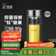 希諾雙層玻璃杯抗菌隔熱高檔車載水杯男2025新款鈦杯泡茶杯子XN-9103K
