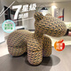 米邦嘉 小馬椅子創(chuàng  )意椅子定型棉座椅卡通沙發(fā)凳動(dòng)物凳造型網(wǎng)紅椅休閑椅 七星級坐感小馬【大號-黑迪】現貨
