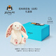 Jellycat花布邦尼兔動物毛絨玩偶兔子玩偶兒童禮物娃娃教師節(jié)生日禮物 白芮（乳白色）禮盒裝 Medium