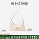 BAGTREE包包樹月枕包植鞣皮通勤單肩包2025年新款手提斜挎枕頭包七夕禮物 皎月白 贈斜挎延長肩帶 高級小眾