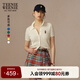 Teenie Weenie小熊針織開(kāi)衫2025夏季新款寬松休閑絞花刺繡款女毛衣