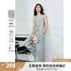 梵希蔓灰色條紋套裝女2025年夏新款無(wú)袖西裝馬甲闊腿褲氣質(zhì)兩件套 M7357 灰白條紋 XL