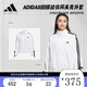 阿迪達斯 （adidas）【勁浪體育】女子拒水防潑運動(dòng)休閑夾克外套JY5651 圖色 XS