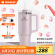 STANLEY巨無(wú)霸吸管杯水杯保溫杯大容量不銹鋼杯子辦公887毫升-夢(mèng)幻紫菀