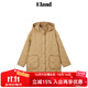 ELAND衣戀棉服女輕盈保暖高領(lǐng)外套大衣可拆卸帽子2025秋季新款 卡其色(35)Beige M 165