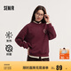 森馬（Semir）[商場同款]女oversize發(fā)熱抗菌2024冬季繡花抓絨上衣101724116004