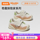 基諾浦（ginoble）學(xué)步鞋嬰兒 秋季8-18個(gè)月寶寶機能鞋 春秋款男女童鞋GB2112 象牙白/棕色/冰桃粉/淺綠 20 125mm 適合腳長(cháng)125-129mm