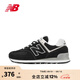 NEW BALANCE NB 574系列 經(jīng)典系帶復古運動(dòng)休閑鞋男女款 元祖灰 ML574EVG ML574EVB-D 經(jīng)典黑 44 (腳長(cháng)28cm)