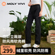 MOLY VIVI立裁沖鋒軟殼褲女秋冬季防風(fēng)防雨水修身工裝褲戶外登山褲魔力薇薇