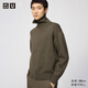 優(yōu)衣庫合作款男裝女裝雙面織拉鏈茄克長(cháng)袖外套夾克秋冬新款480967 56 橄欖色 XL /180/108B