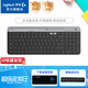 羅技（Logitech）時(shí)尚系列K580無(wú)線(xiàn)藍牙鍵盤(pán)跨屏切換輕音辦公鍵盤(pán)帶手機支架電腦平板外接鍵盤(pán)辦公用品WF13A K580 黑色