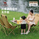 駱駝（CAMEL）【京東專(zhuān)供】戶(hù)外折疊桌折疊椅露營(yíng)野餐野營(yíng)桌椅 1桌4椅套裝