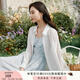 香影薄款襯衫外搭女夏季2025新款慵懶風(fēng)開(kāi)衫翻領(lǐng)長(cháng)袖上衣寬松襯衣 白色 L 165/88A/110-125斤
