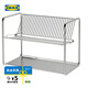 宜家（IKEA）ORDNING奧格寧餐具濾干架盤子架廚具收納架不銹鋼實(shí)用 不銹鋼50x27x36cm 其他