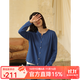 無(wú)色無(wú)味經(jīng)典休閑簡(jiǎn)約 熱賣(mài)款 全棉針織衫 毛衣 開(kāi)衫 外套 女裝 克茵藍 M (36)