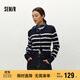 森馬（Semir）森柔|針織開(kāi)衫女冬季短款絞花肌理圓領(lǐng)毛衫打底上衣101724106001