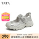 他她（TATA）包頭休閑沙灘涼鞋女鞋防撞運(yùn)動(dòng)溯溪鞋2025夏新款CXW01BH5 銀色 37