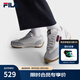 斐樂（FILA）1970女鞋老爹鞋2025秋季新款鞋子休閑鞋復古網球運動鞋 雪白/南極灰-SA 38
