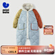 迷你巴拉兒童連體羽絨服男女童厚款保暖連帽防風(fēng)保暖羽絨外套【防水透濕】 海鹽檸檬10808 90