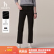 哈吉斯（HAZZYS）女裝 秋季女士【PHIZ系列】潮流休閑直筒水洗牛仔褲女 黑色BK 36 (155/68A 36)
