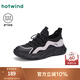 熱風(fēng)（Hotwind）運(yùn)動(dòng)休閑鞋女款25年春季新款透氣網(wǎng)面鞋子戶外百搭慢跑女鞋 100黑紫 37