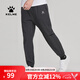 KELME/卡爾美 休閑褲男新款束腳收口梭織褲子百搭純色運(yùn)動(dòng)長(zhǎng)褲 6126CK1003 黑色 L 175