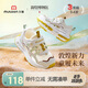 牧童敦煌博物館聯(lián)名25夏小童鞋單網(wǎng)女童透氣兒童運(yùn)動(dòng)鞋男 碧山白  25
