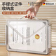 理沙星樹(shù)高端品質(zhì)證書(shū)收納盒透明證件收納盒家庭證書(shū)戶(hù)口本整理盒大容量試卷紙桌面資料文件盒 【白色】大號