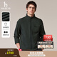 哈吉斯（HAZZYS）男裝 秋款時(shí)尚潮流戶(hù)外休閑外套簡(jiǎn)約日常夾克男ASVZU0CCX13 深綠色DG XL （180/100A 50）