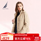 諾帝卡（NAUTICA）【商場(chǎng)同款】女裝春夏新款特氟龍防輕濺水抗污薄夾克女41JO03 淺卡其2BM S