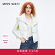 MISS SIXTY【90%鴨絨】羽絨背心女短款立領(lǐng)寬松無(wú)袖馬甲輕盈保暖 白色 M