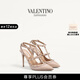 華倫天奴VALENTINO女士 ROCKSTUD 漆皮鉚釘高跟鞋 裸粉色 38.5