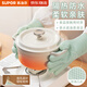 蘇泊爾硅膠防燙烘焙手套微波爐烤箱耐高溫雙層小工具KGF27CT10 2只裝